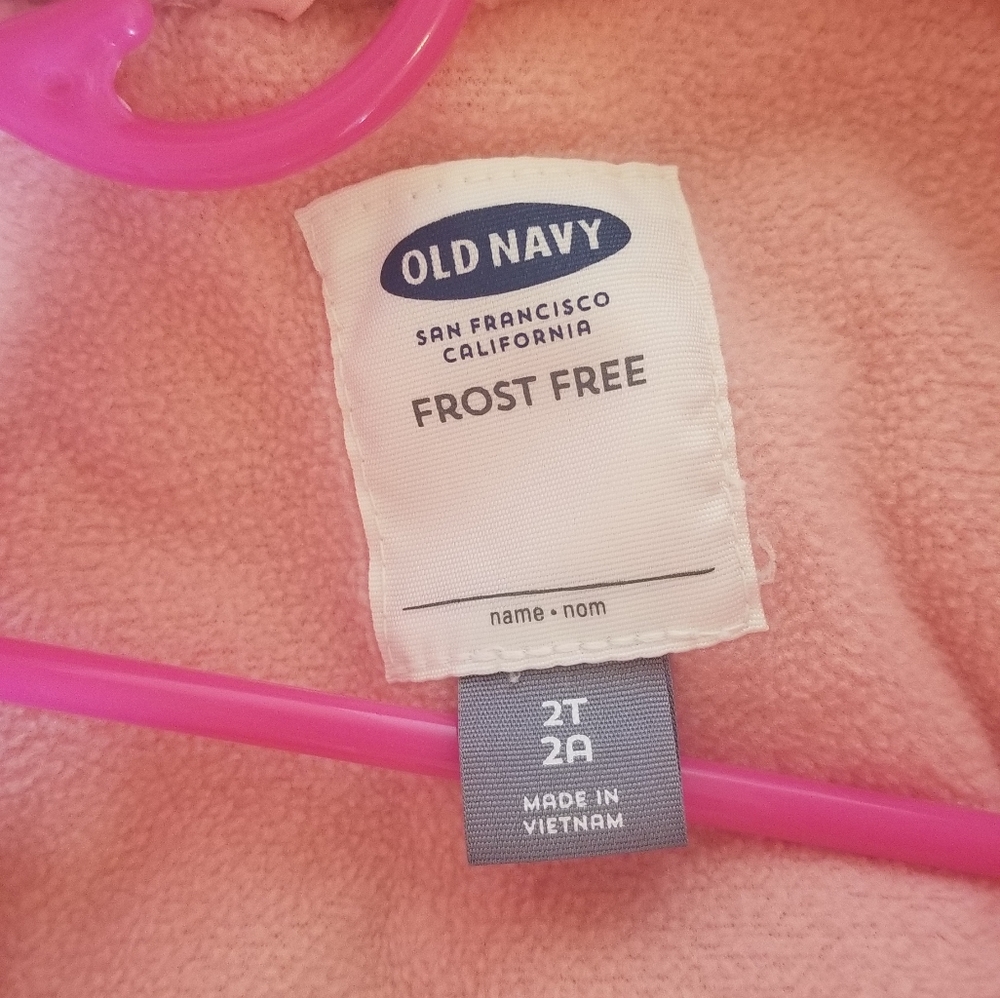 2T Old Navy Frost Free Pink Puffer Jacket/Coat - Picture 3 of 4